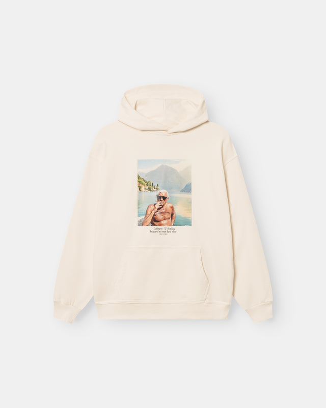 Como Graphic Hoodie White