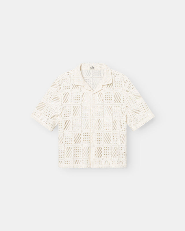 Knitted shirt white