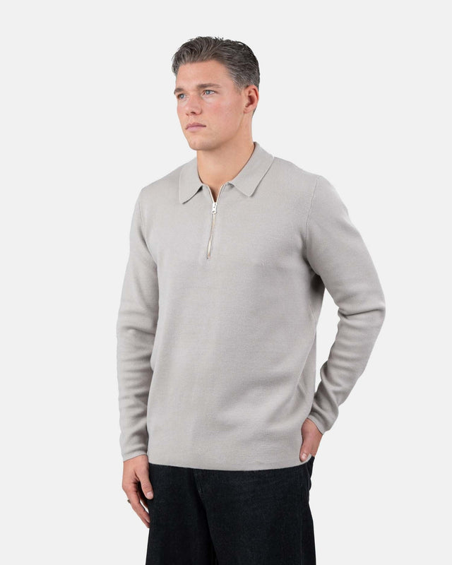 Half Zip Polo Grå | Skagen - clothing.dk