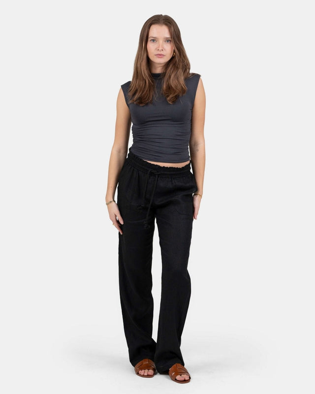 Hørbukser Lavtaljede Sort | Skagen - clothing.dk