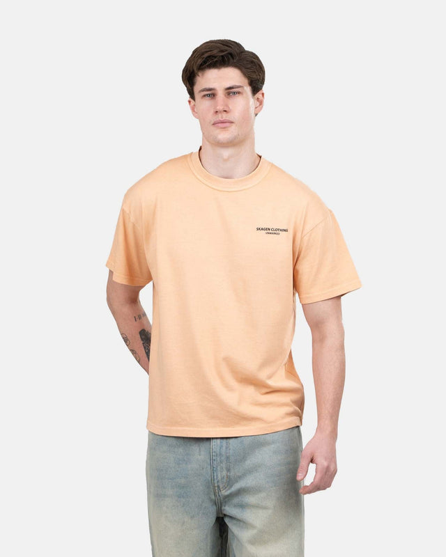 UNMARKED T-shirt Peach | Skagen - clothing.dk