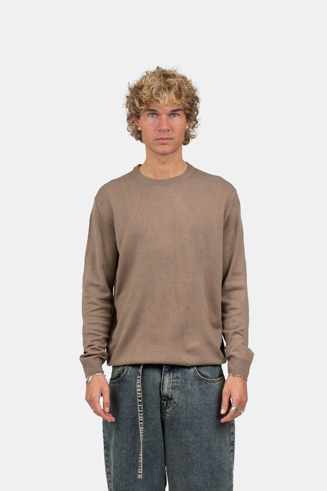 Knitted jumper Brown