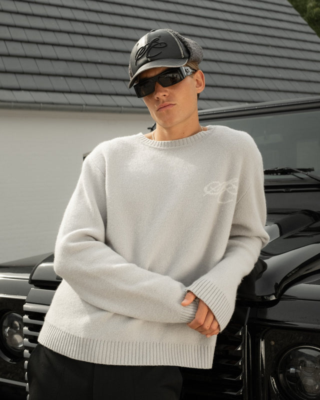 100% Wool Knit Grey