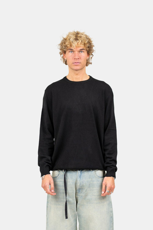 Knitted jumper Black