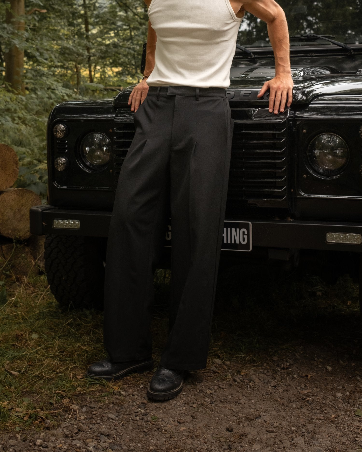 Baggy Suitpants Black