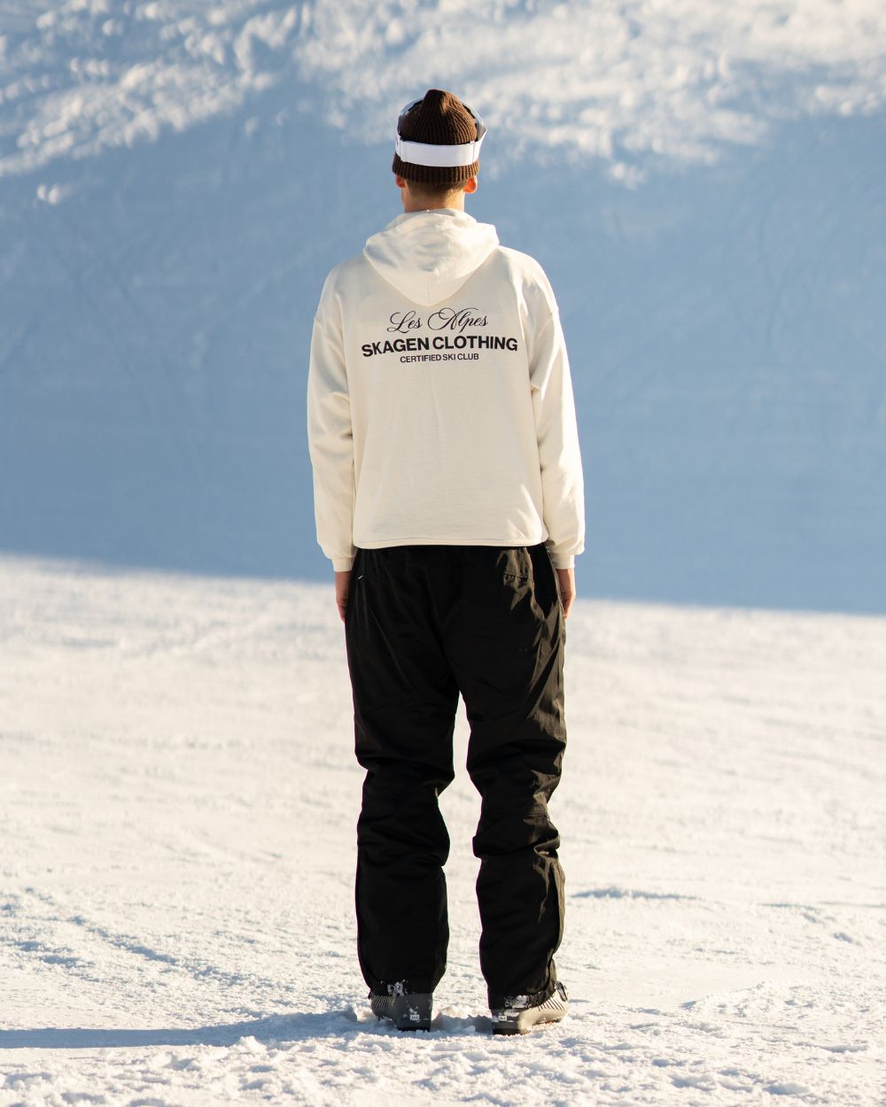 Certified Ski Club Hoodie Cream white