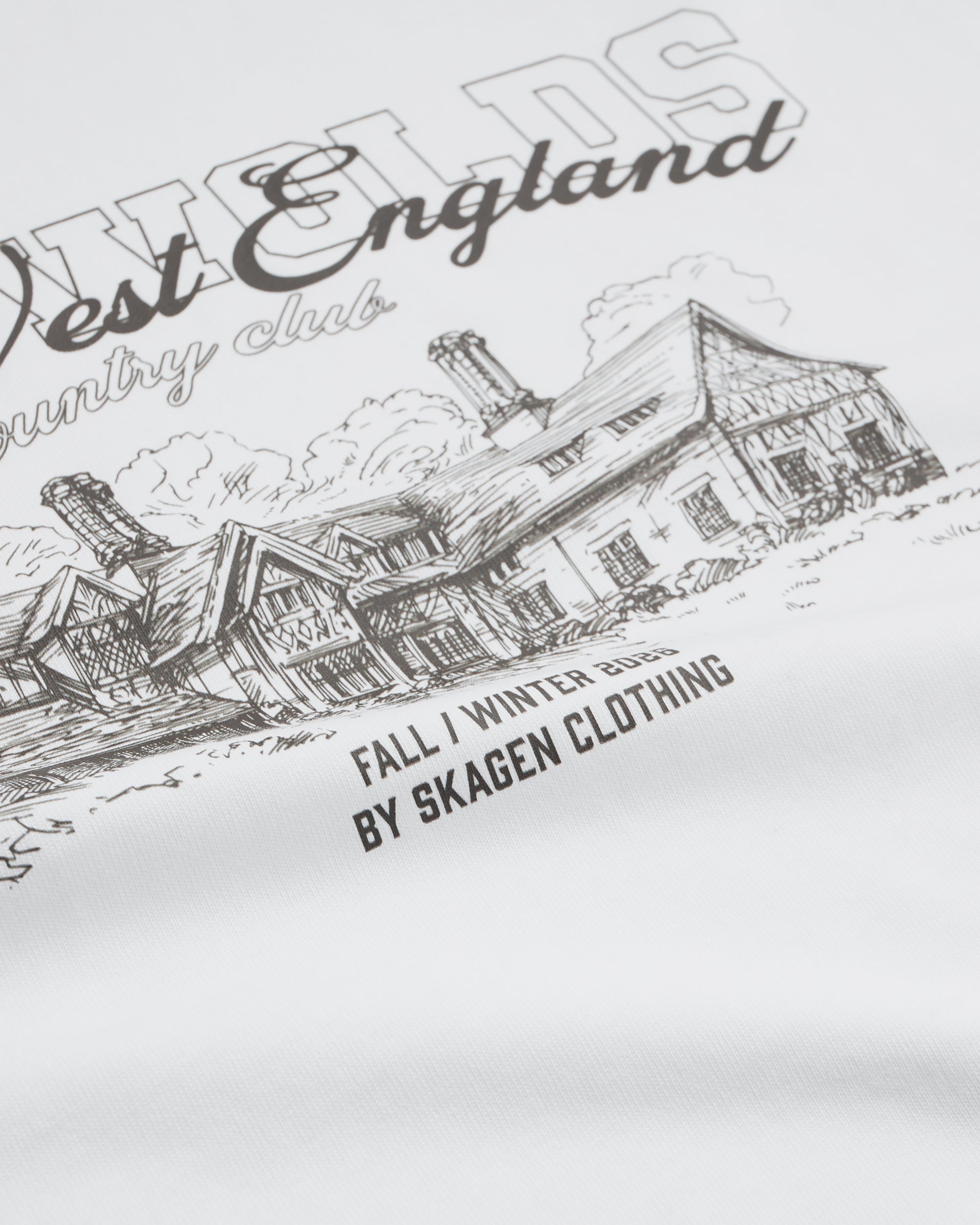 Graphic T-Shirt 'Hunting Crest' White