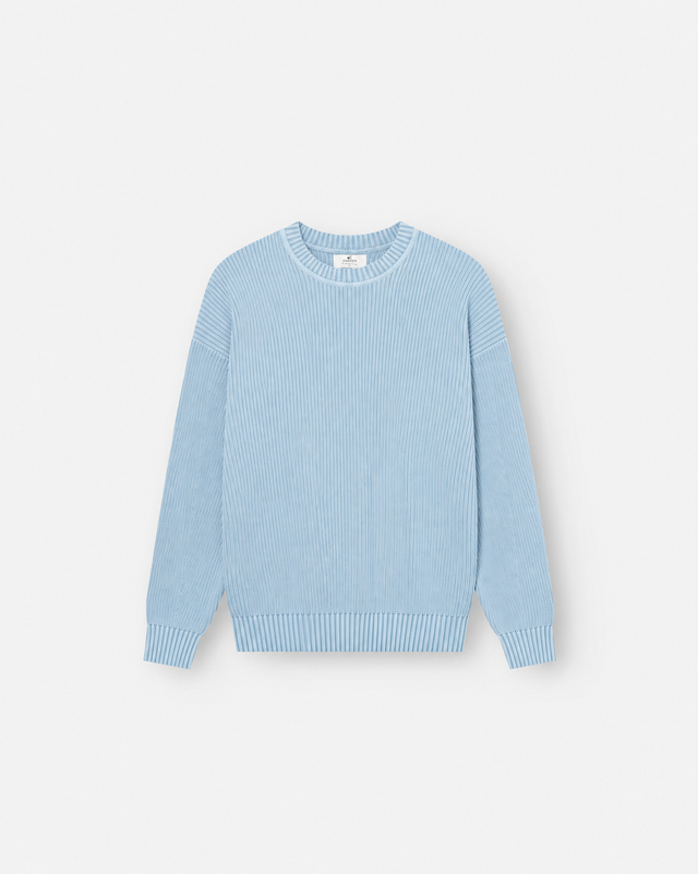 Knit Sweater Washed Blue