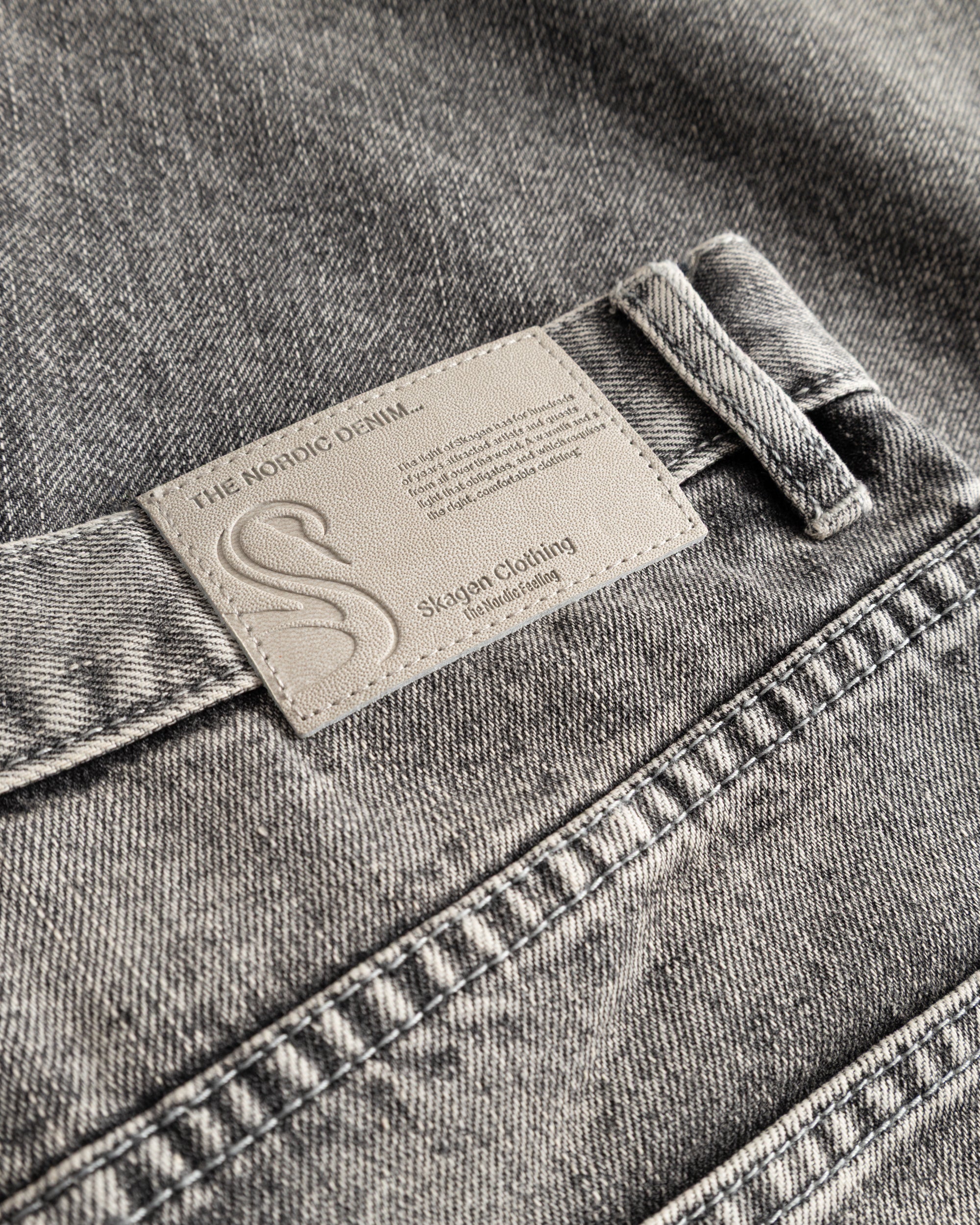 Regular Denim Jeans Washed Gray