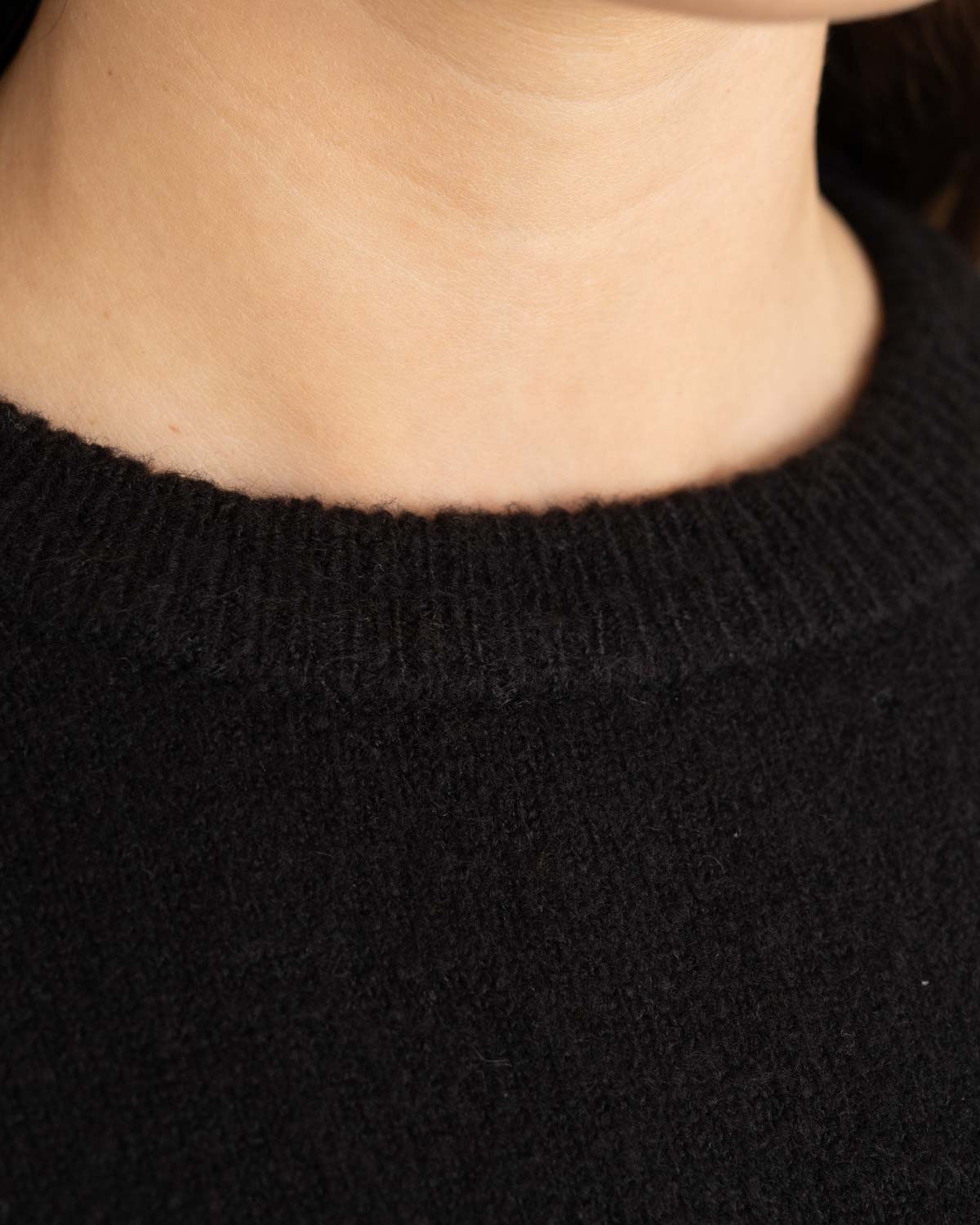 Knitted t-shirt Black