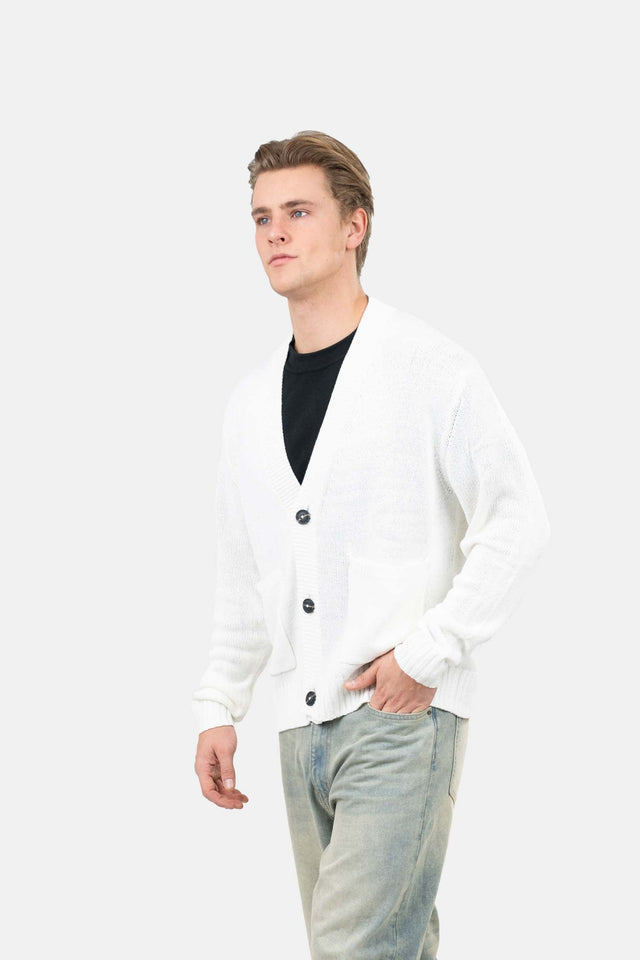 Cardigan With Pockets White