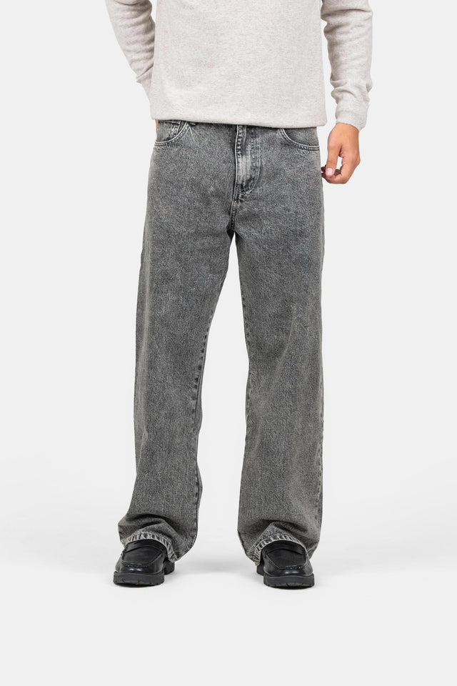 Baggy Denim Jeans Washed Grey