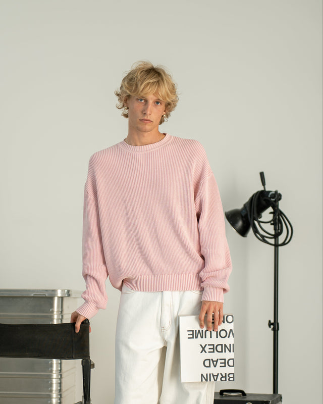 Knit Sweater Washed Pink