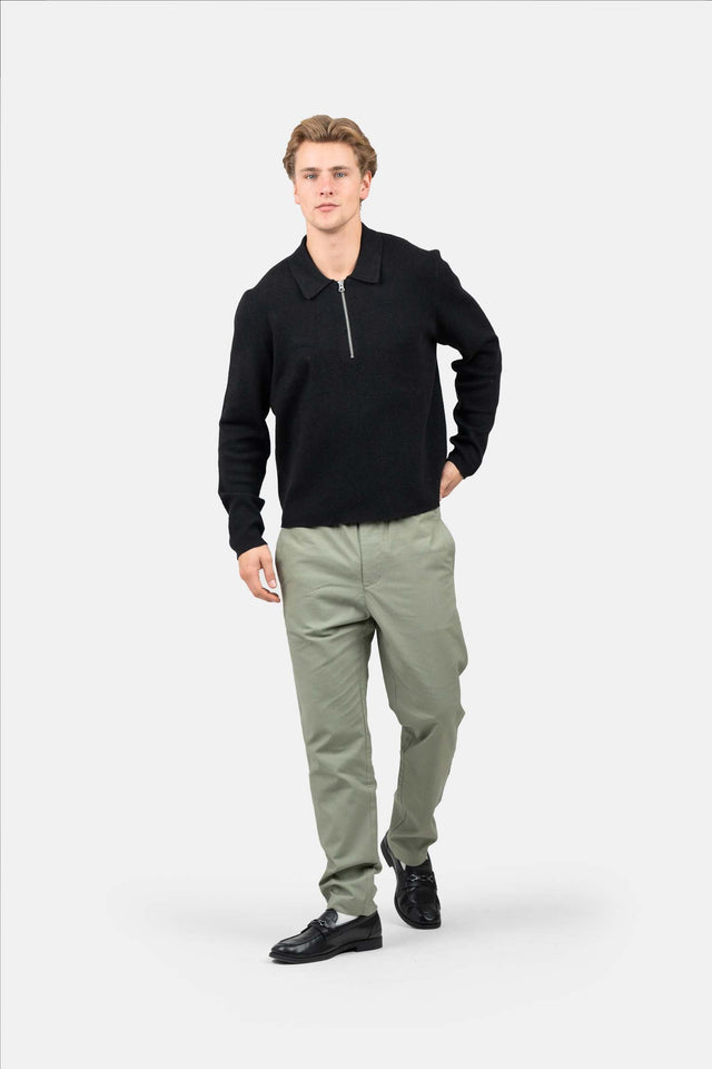 Heavyweight Linen Pants Army