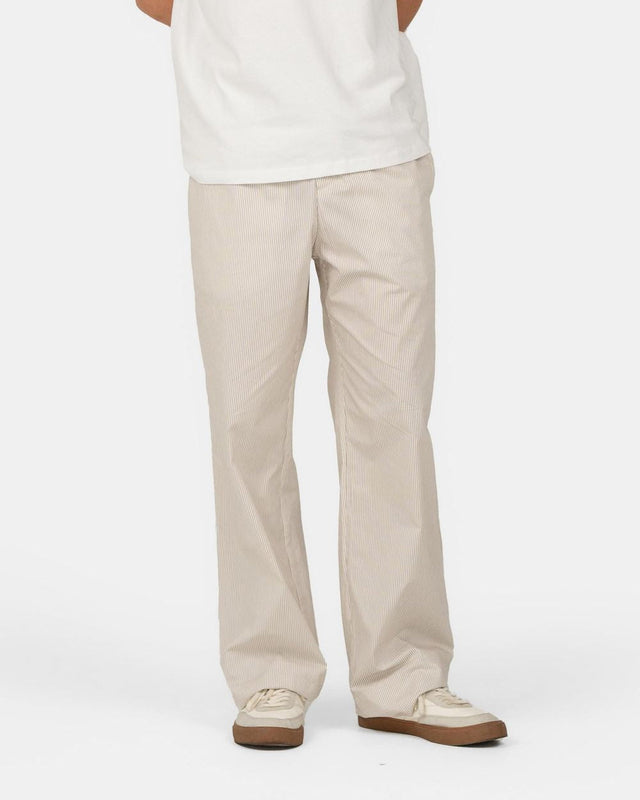 Pyjamas Pants Beige stribet |  Skagen-clothing.dk