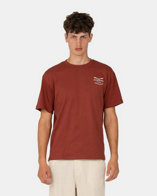 T-shirt Burgundy / Ruths 120 år