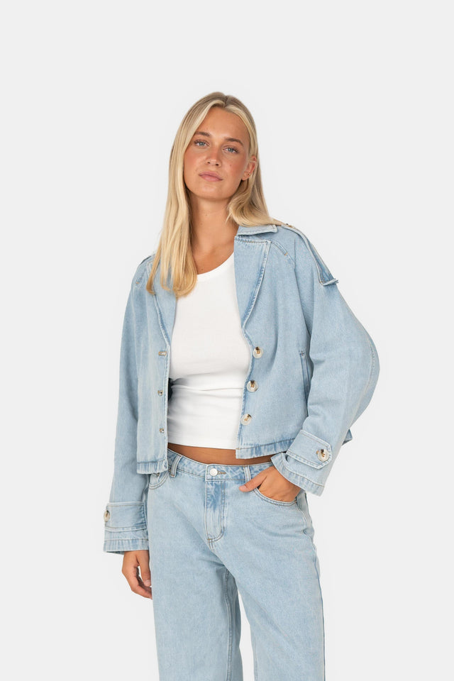 Denim Jacka Blå Josefine x SC