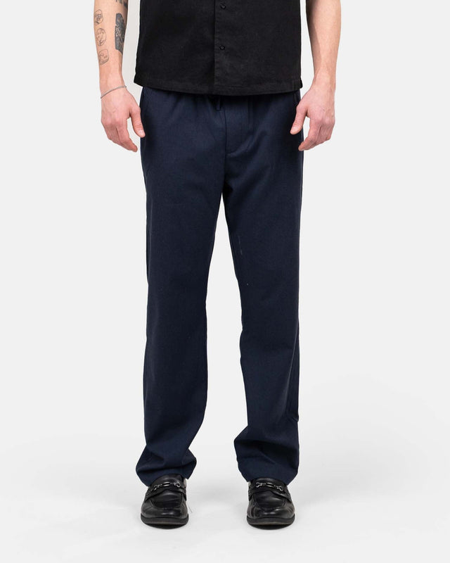 Heavyweight Linen Pants Navy