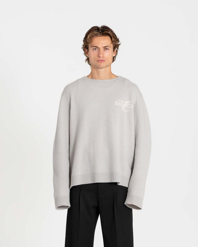 100% Wool Knit Gray
