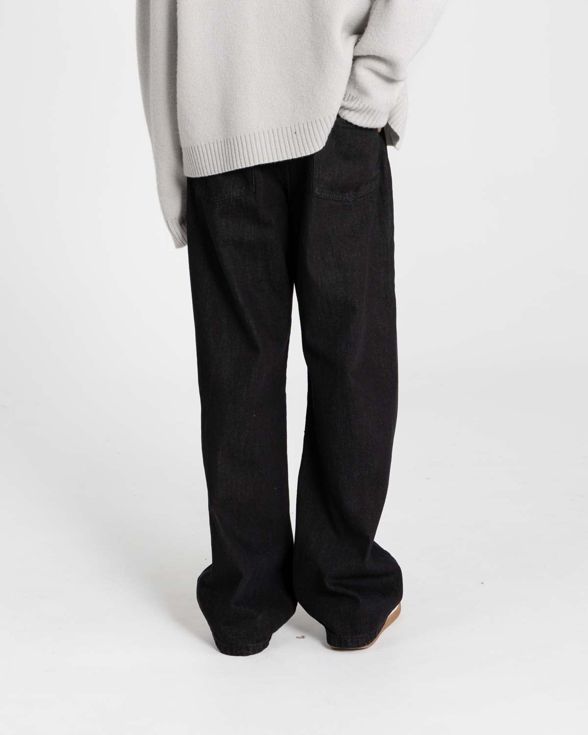 Baggy denim jeans black