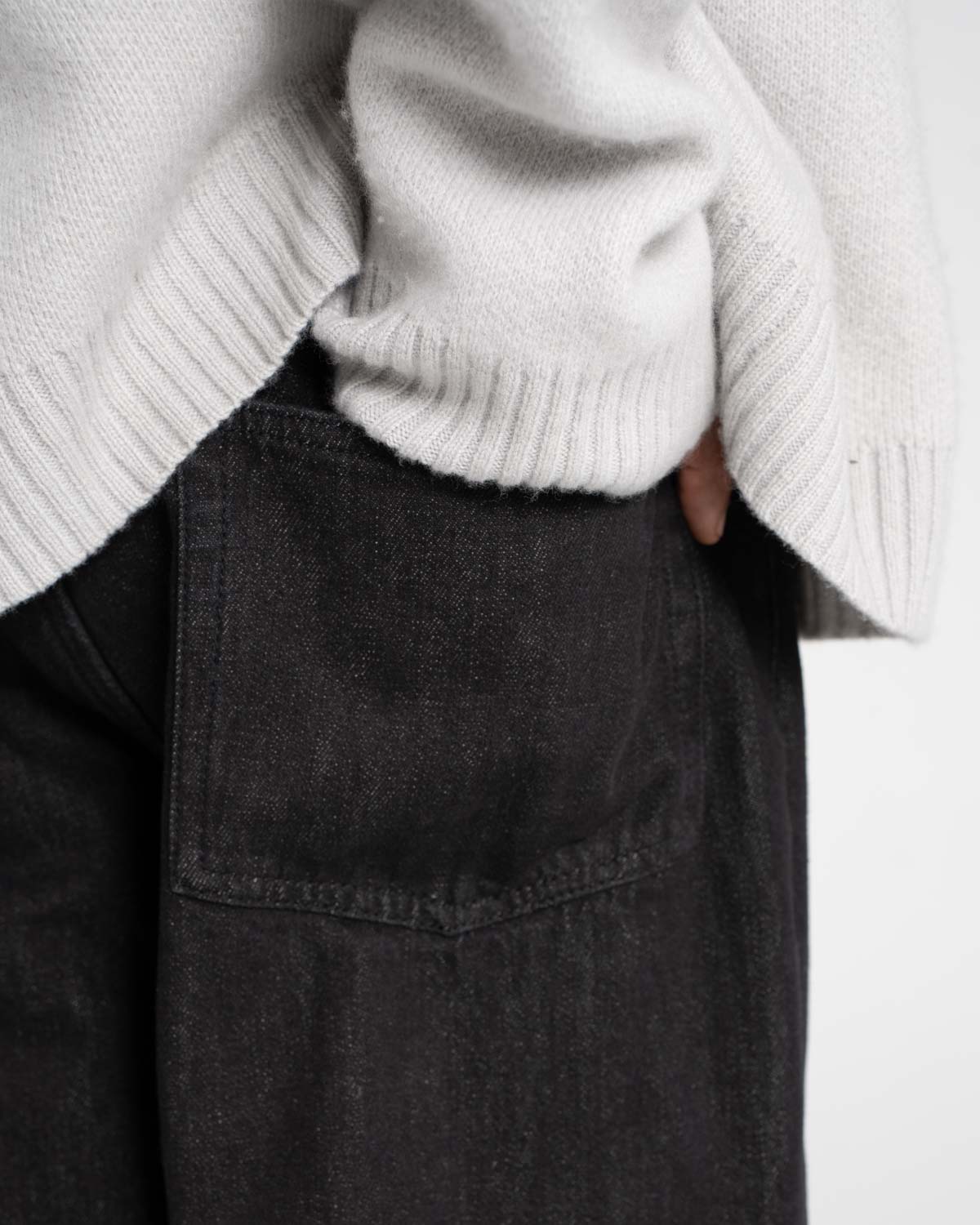 Baggy denim jeans black