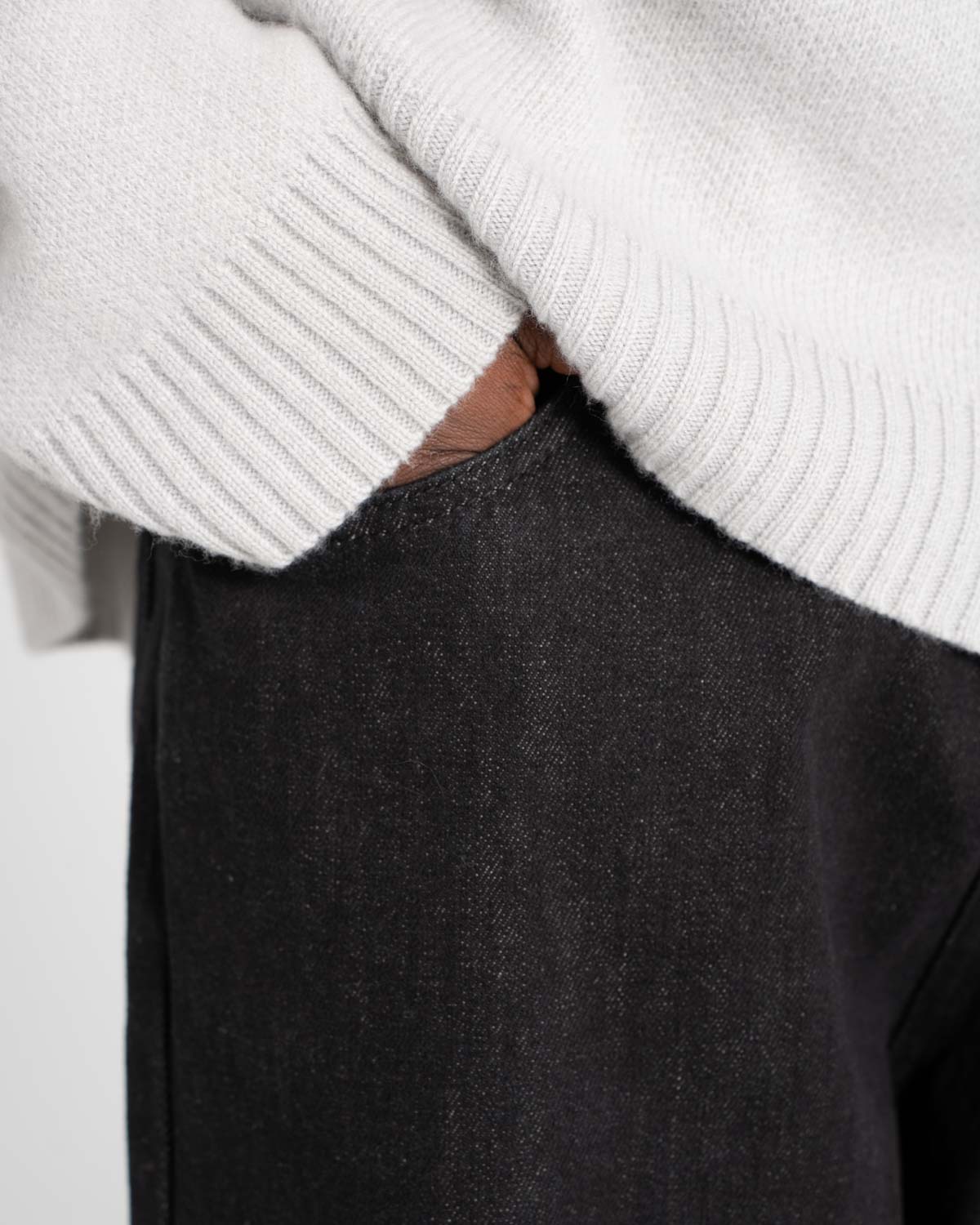 Baggy denim jeans black