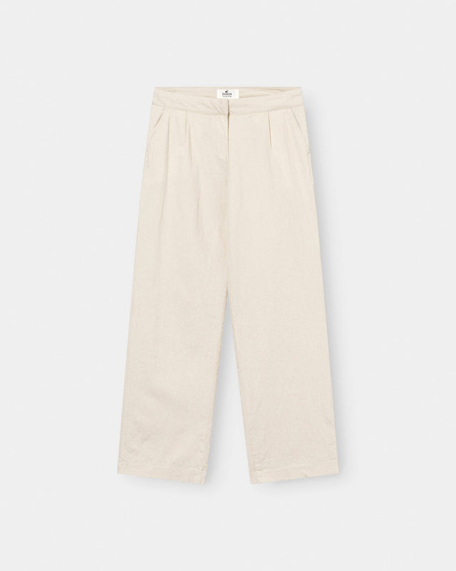 Linen Suit Pants Beige