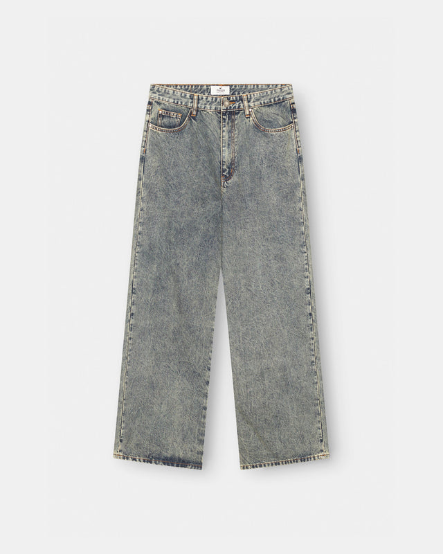 Baggy Denim Jeans Mid Blue Vintage Wash