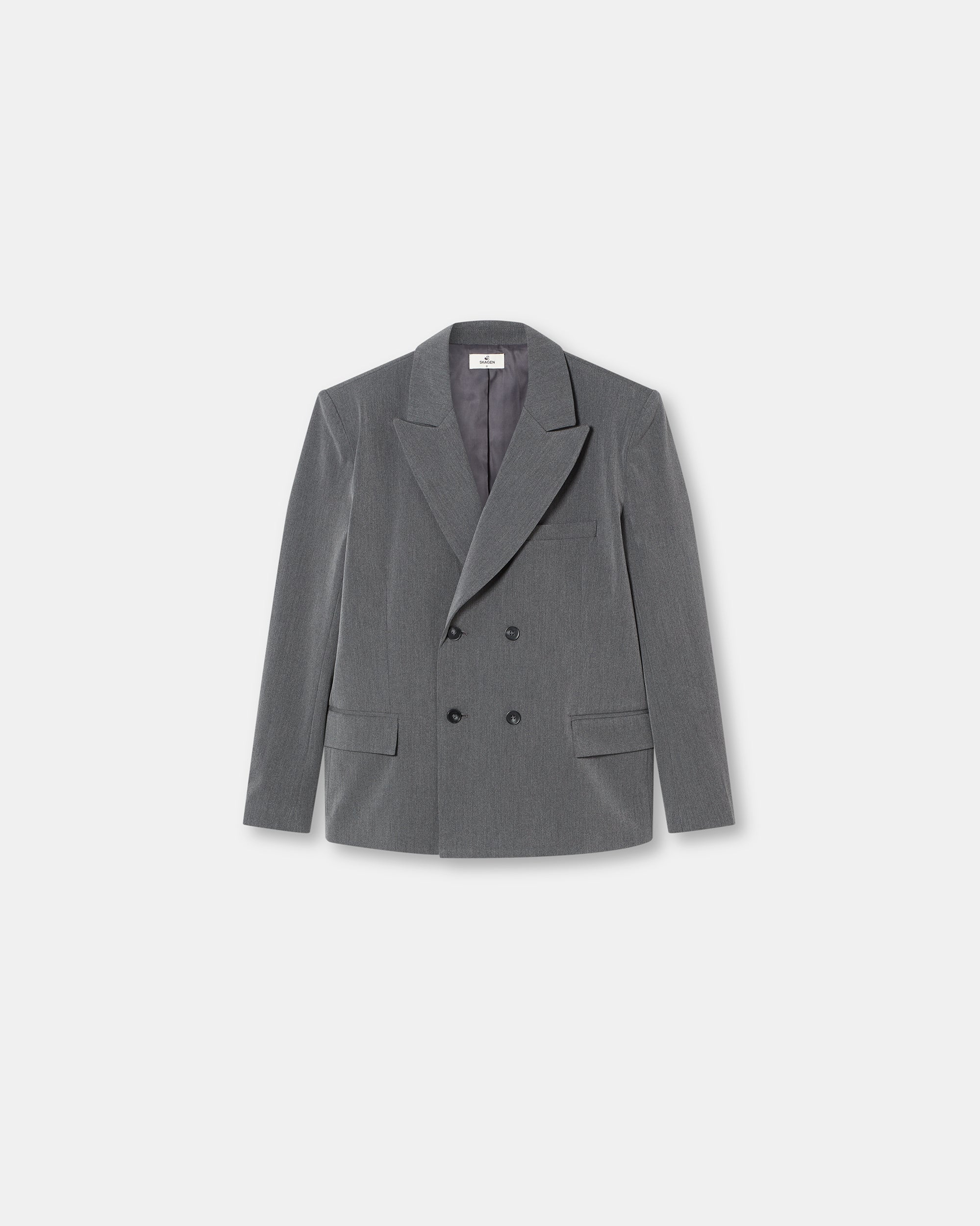 Double Breasted Blazer Grey
