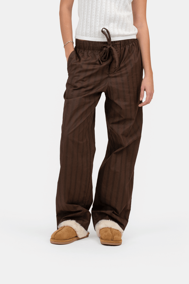 Pyjamas Pants Brown Striped