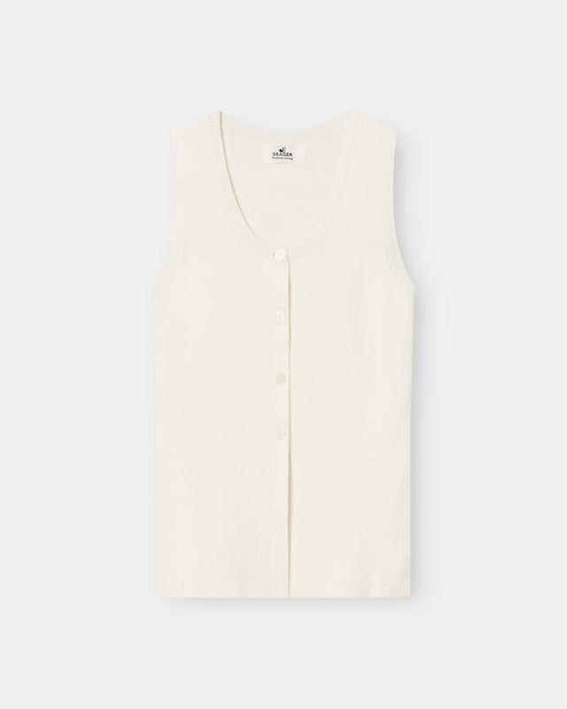 Bottoned Top White