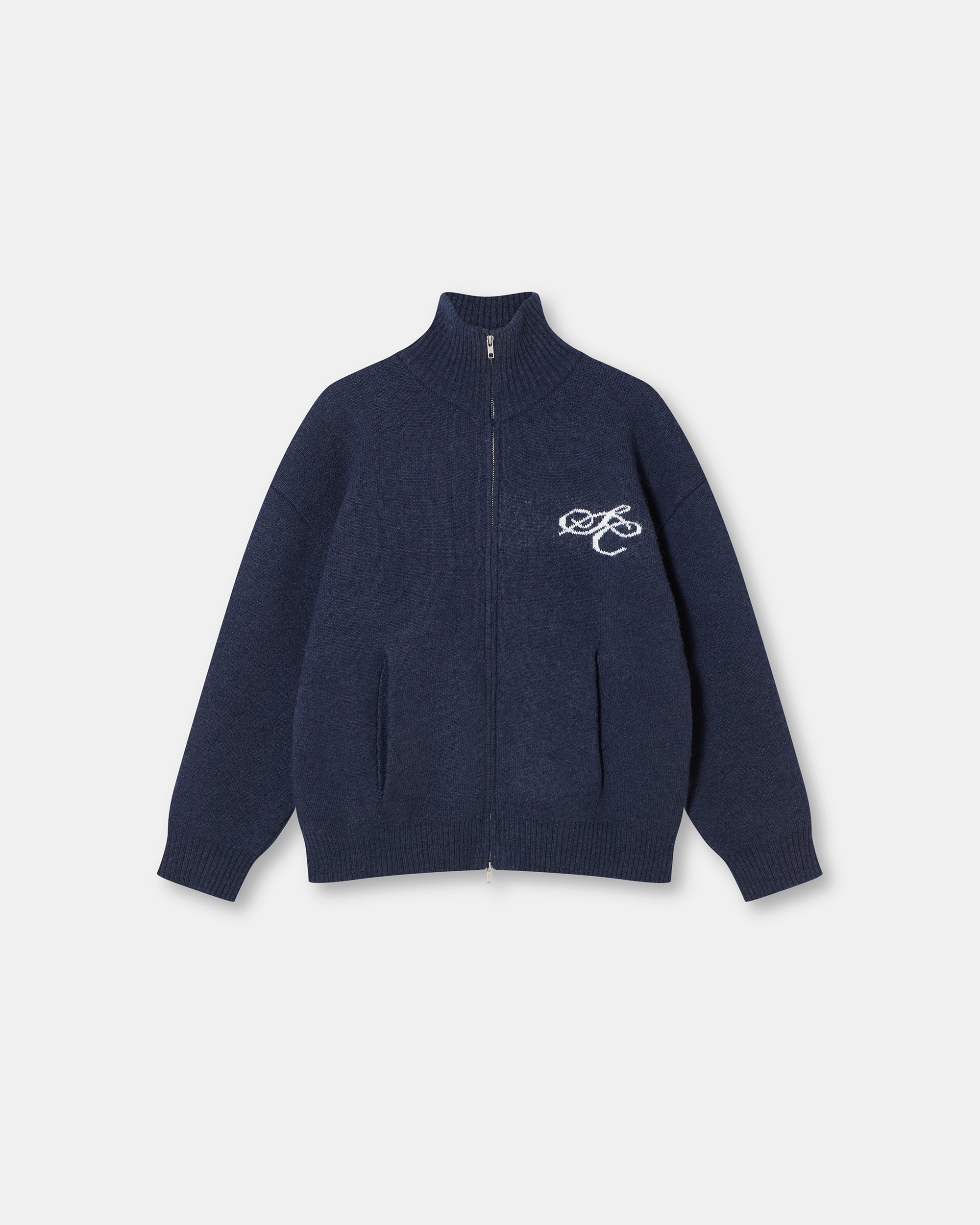 Full Zip Sweater Navy