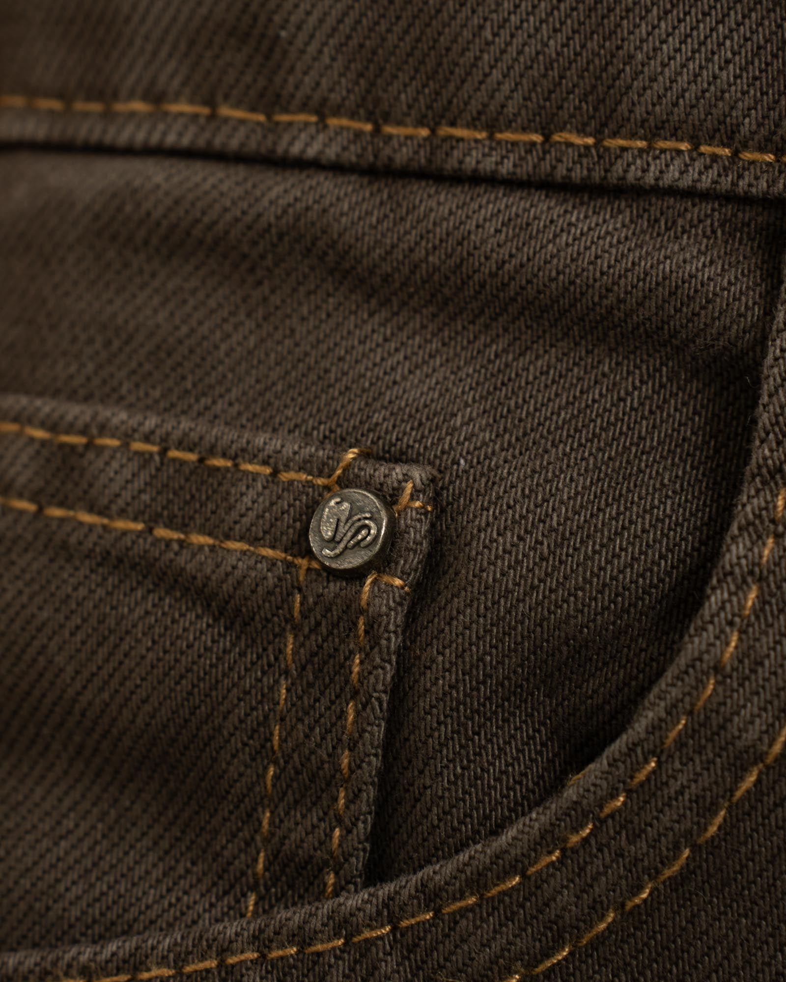 Baggy denim jeans brown