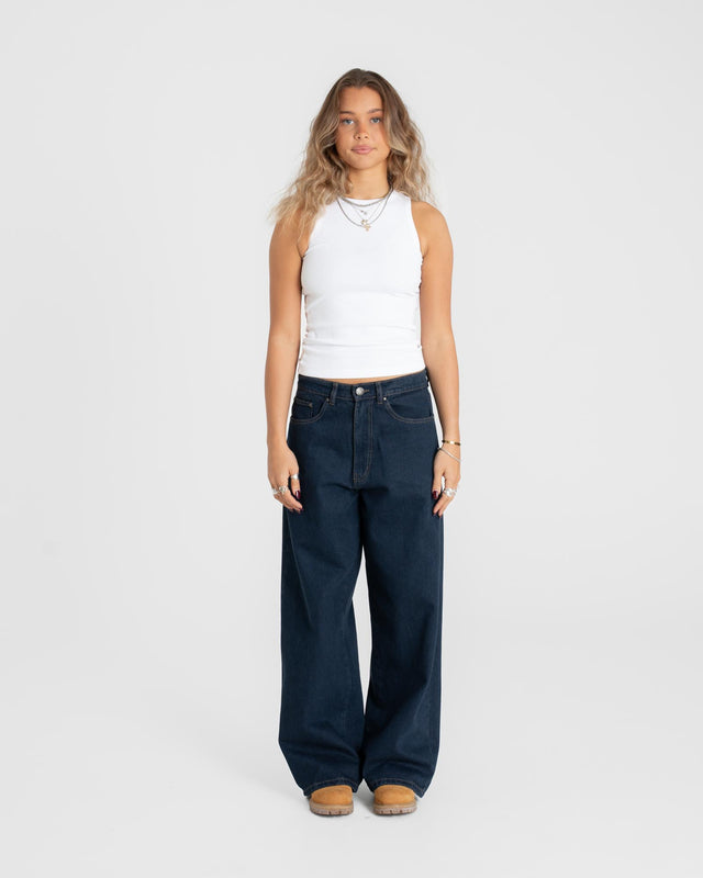 Baggy denim jeans indigo