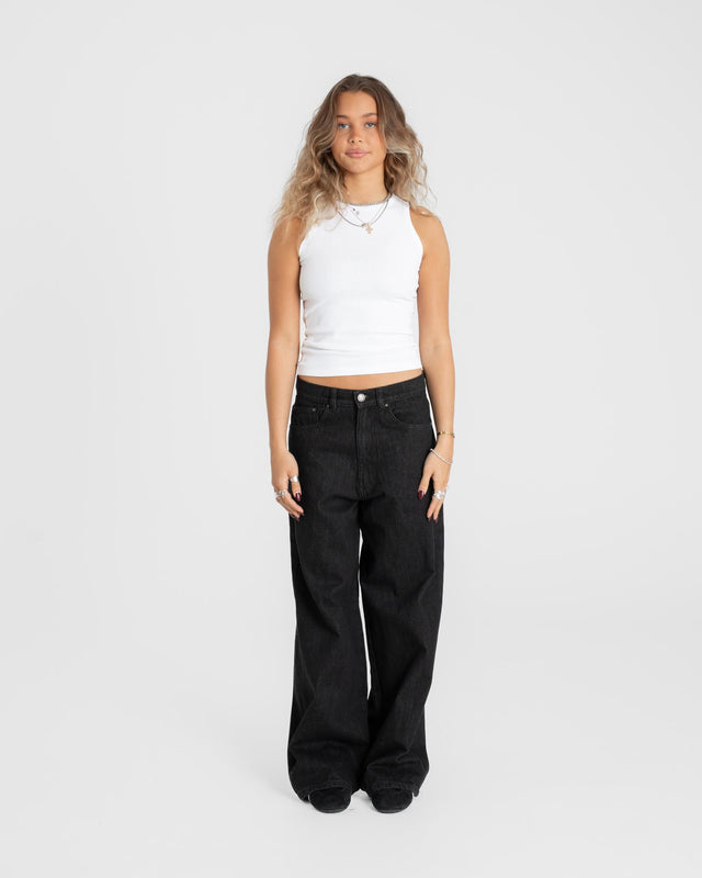 Extra Baggy Denim Jeans Black