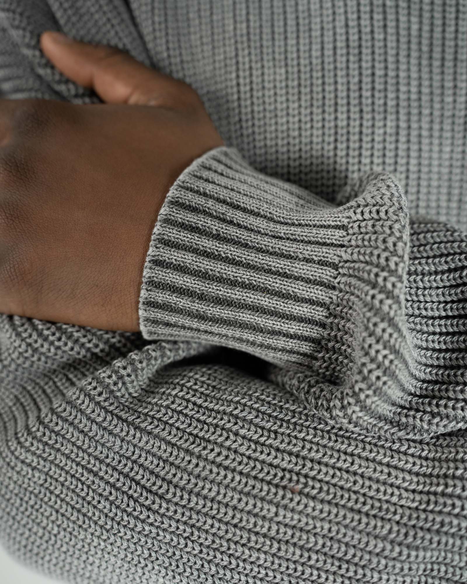 Knit Sweater Washed Grey
