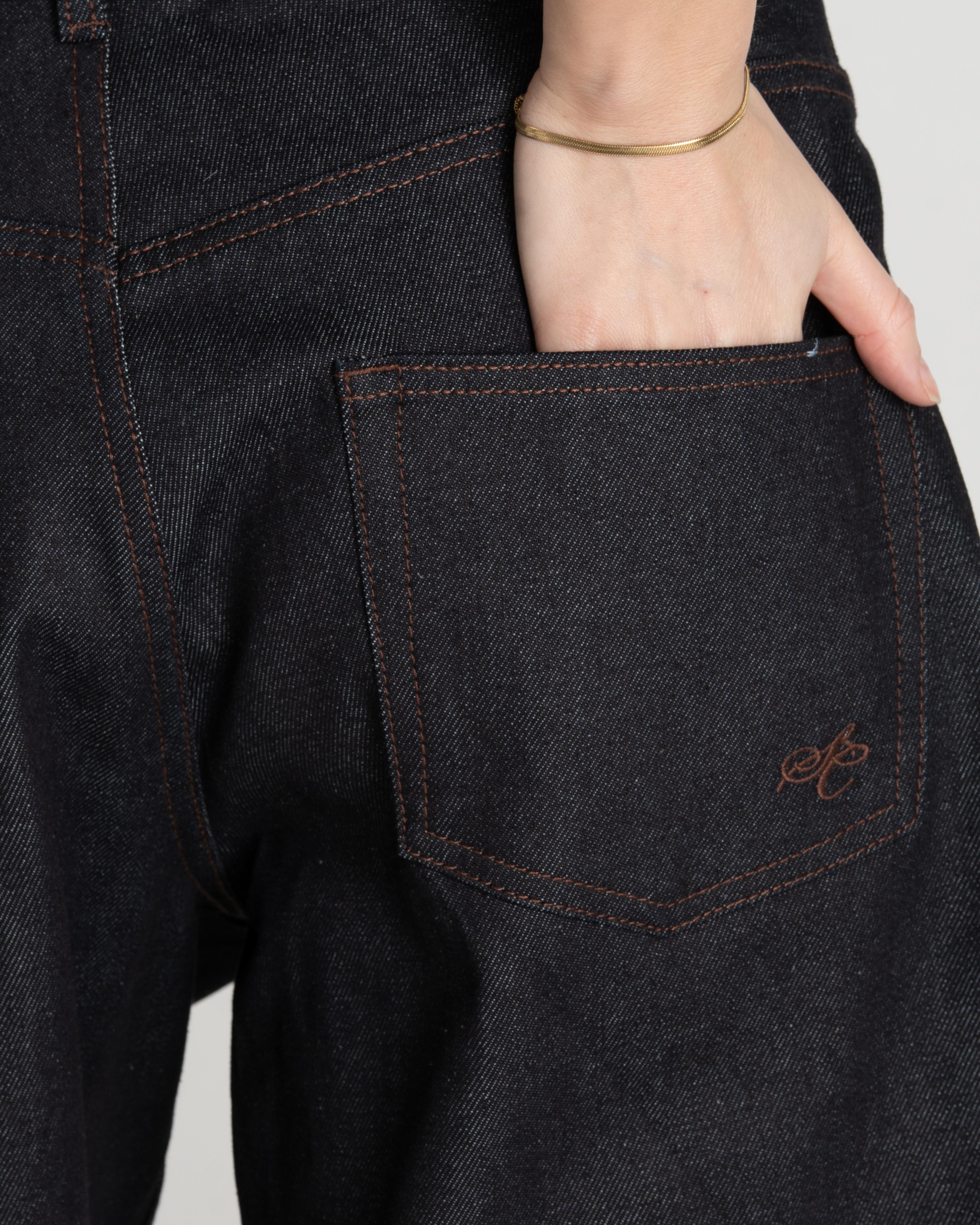 Jorts Darkwash Selvedge dame