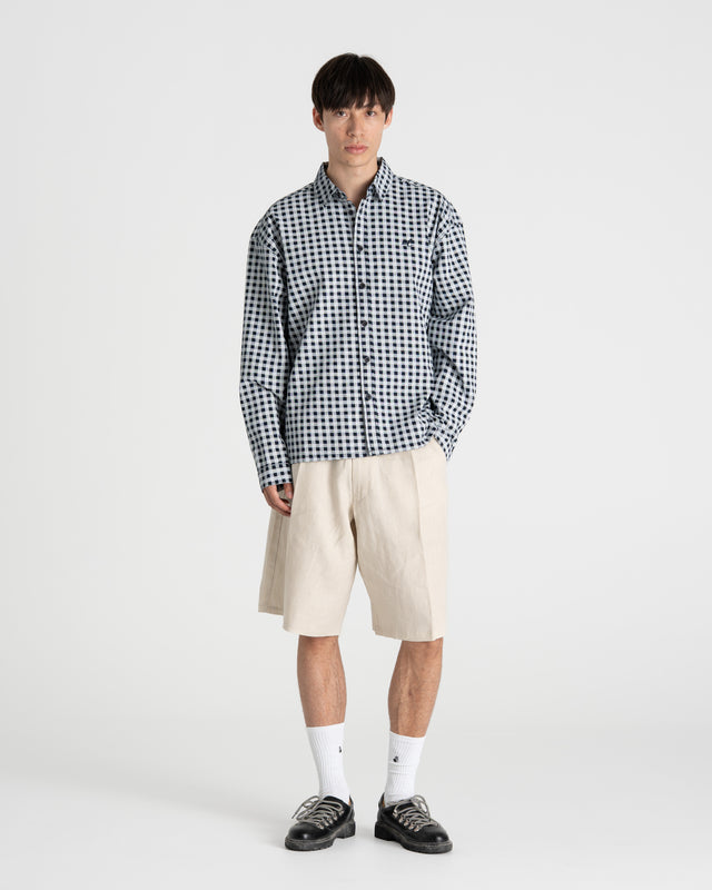 Pleated Baggy shorts Beige