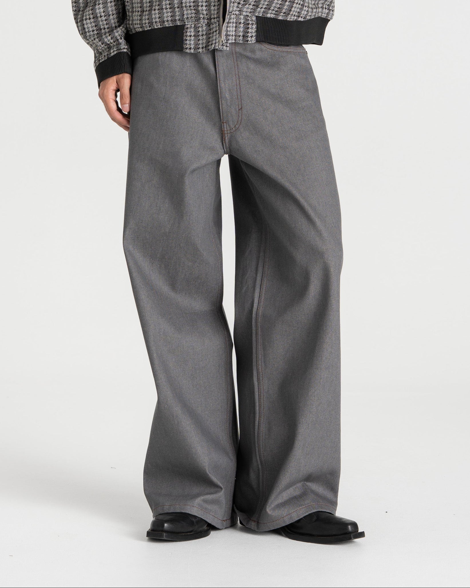 Extra baggy Denim Jeans Selvedge Grey