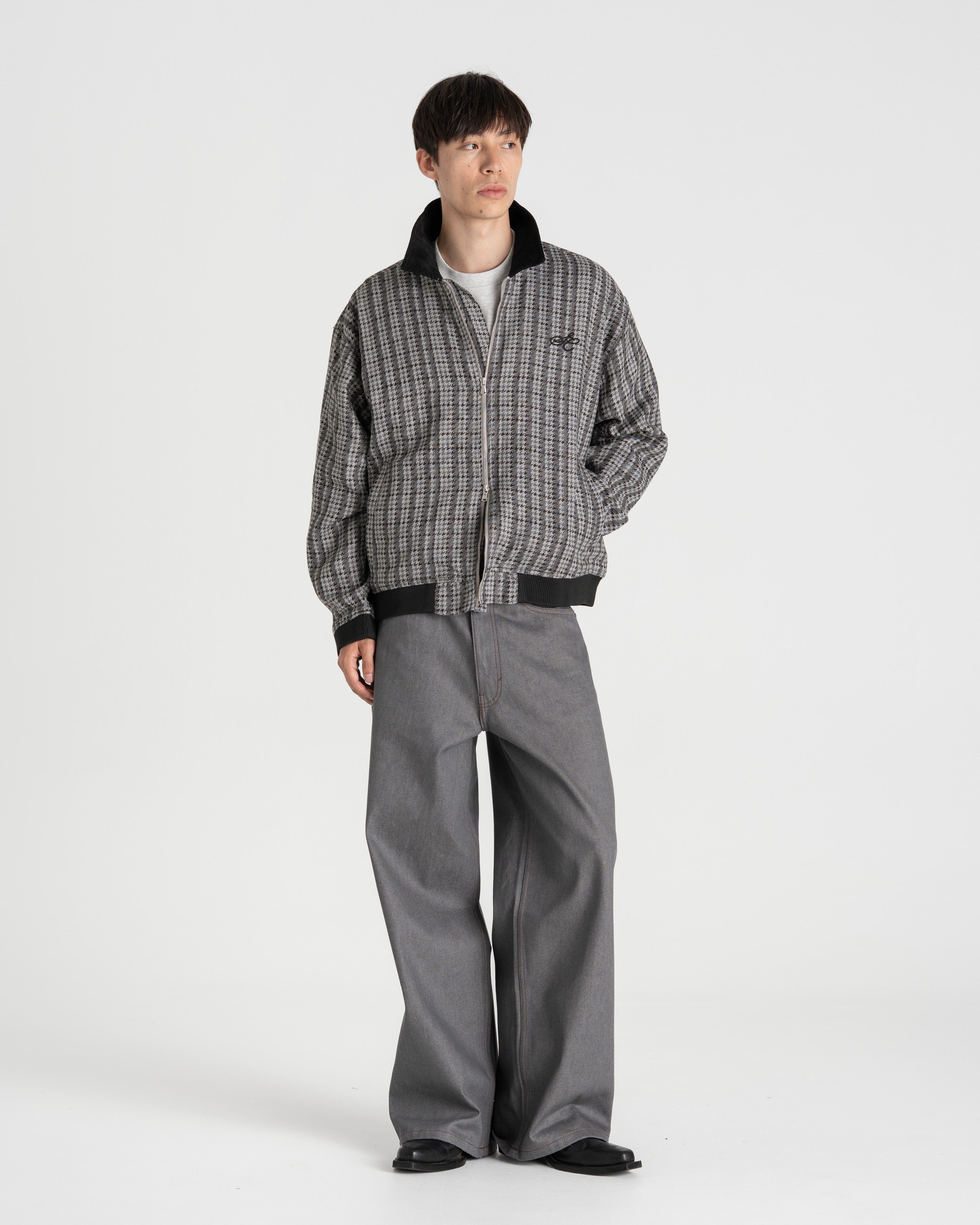 Extra baggy Denim Jeans Selvedge Grey