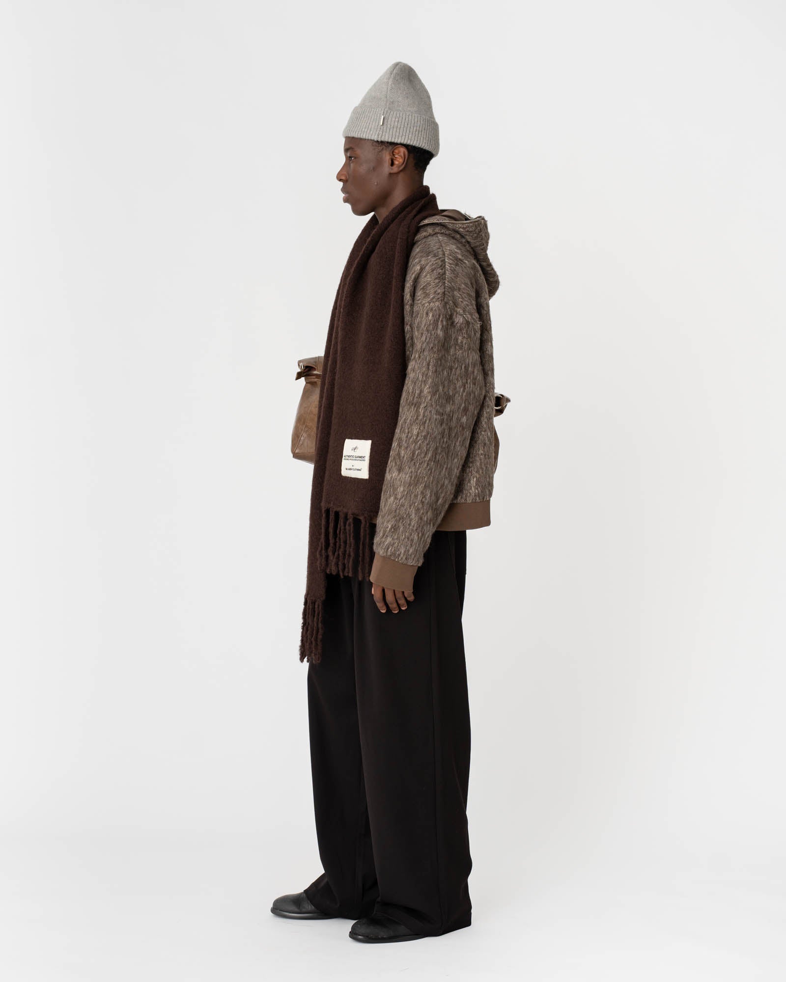 Alpaca Scarf Brown