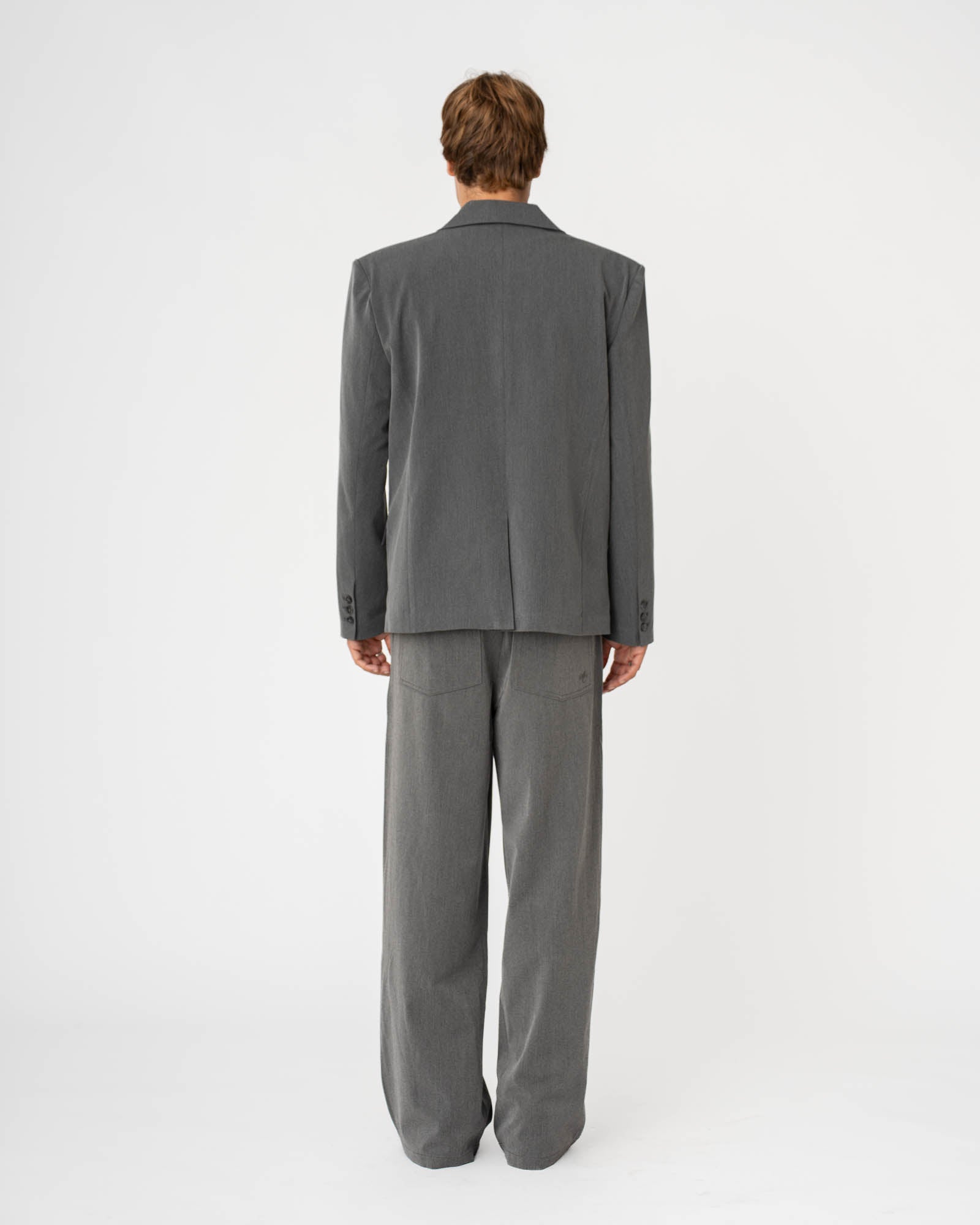 Double Breasted Blazer Grey