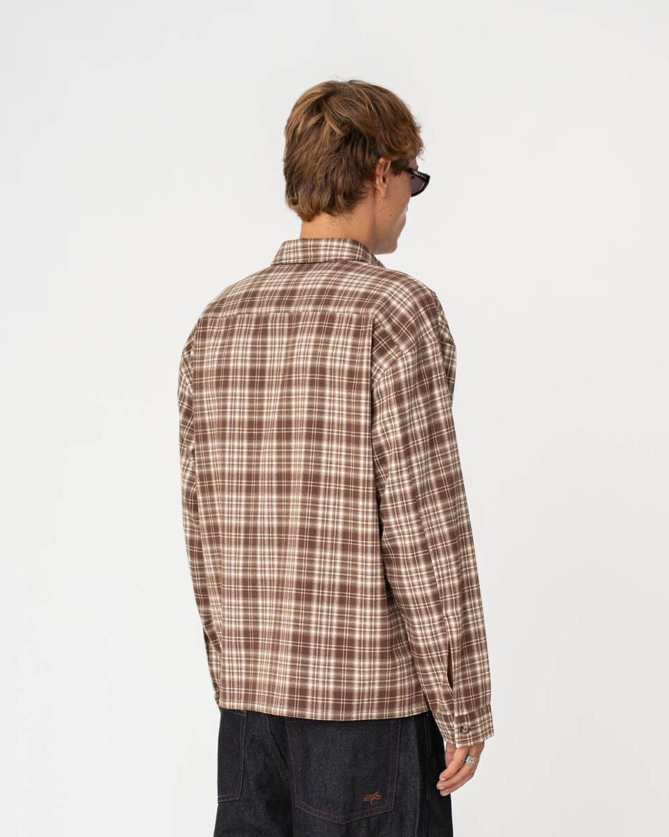 Checked Flannel shirt Brown