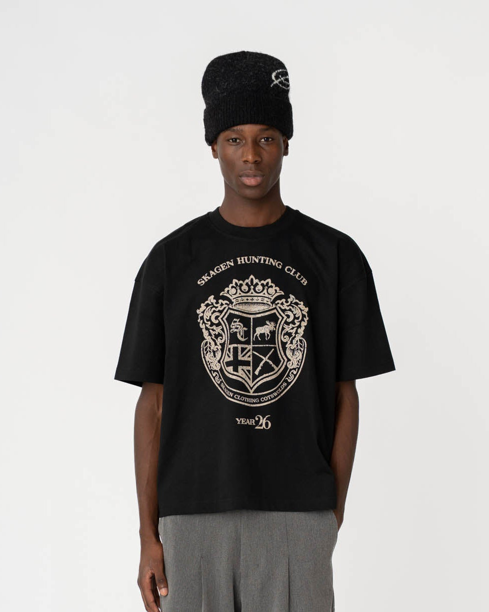 Graphic T-Shirt 'Country Club' Black