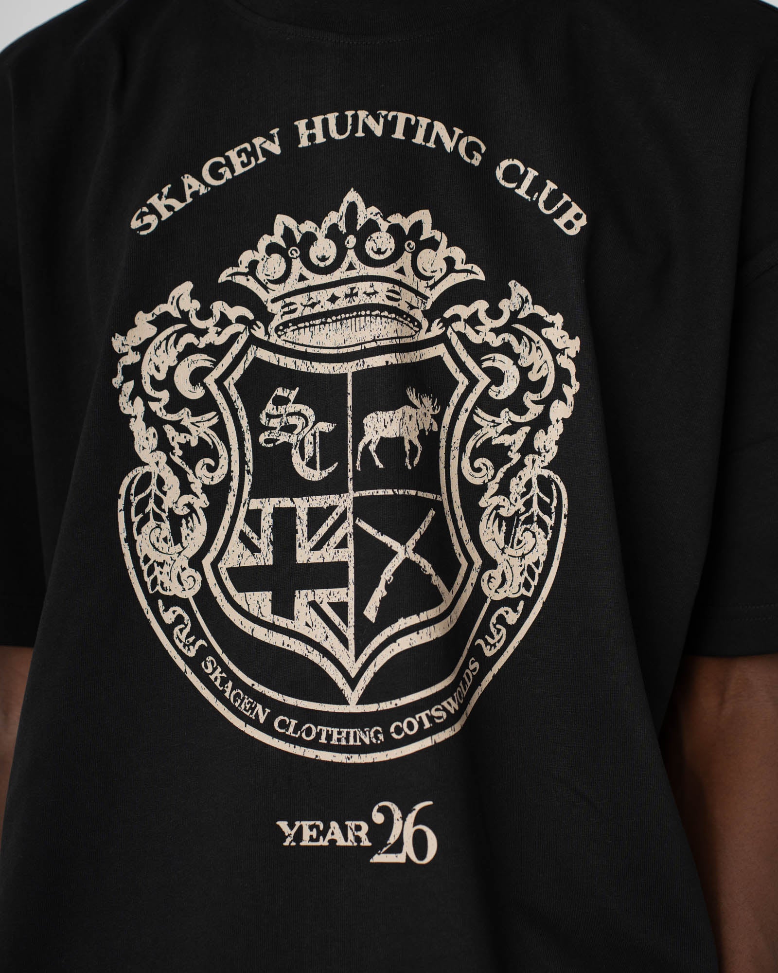 Graphic T-Shirt 'Country Club' Black