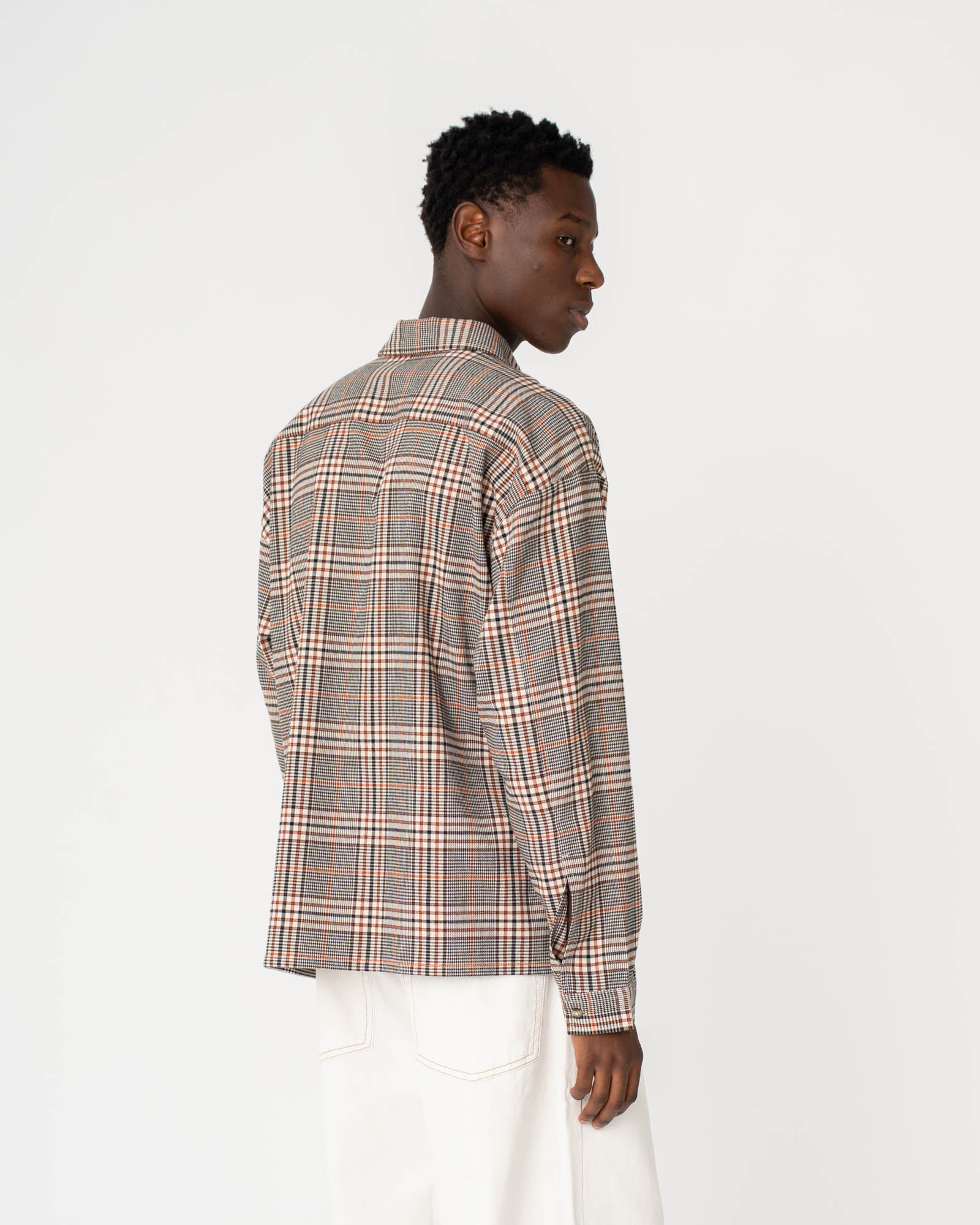 Checked Flannel shirt Sandstone