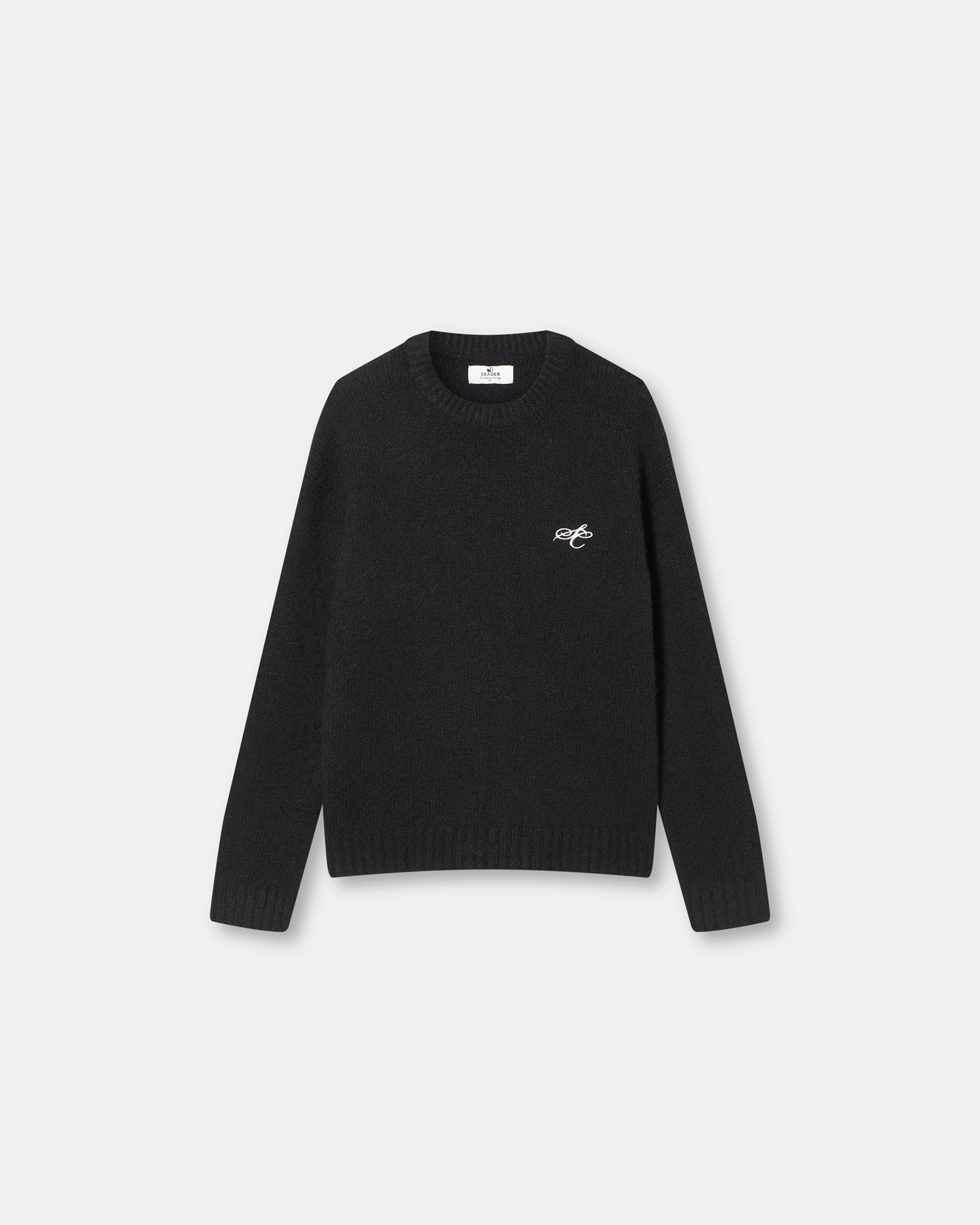 Alpaca Knitted Sweater Black
