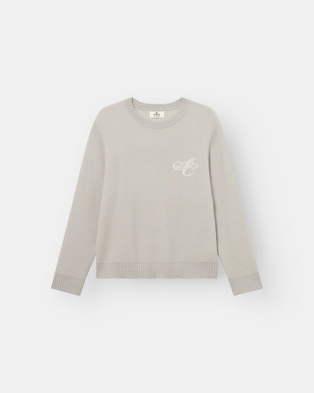 100% Wool Knit Gray