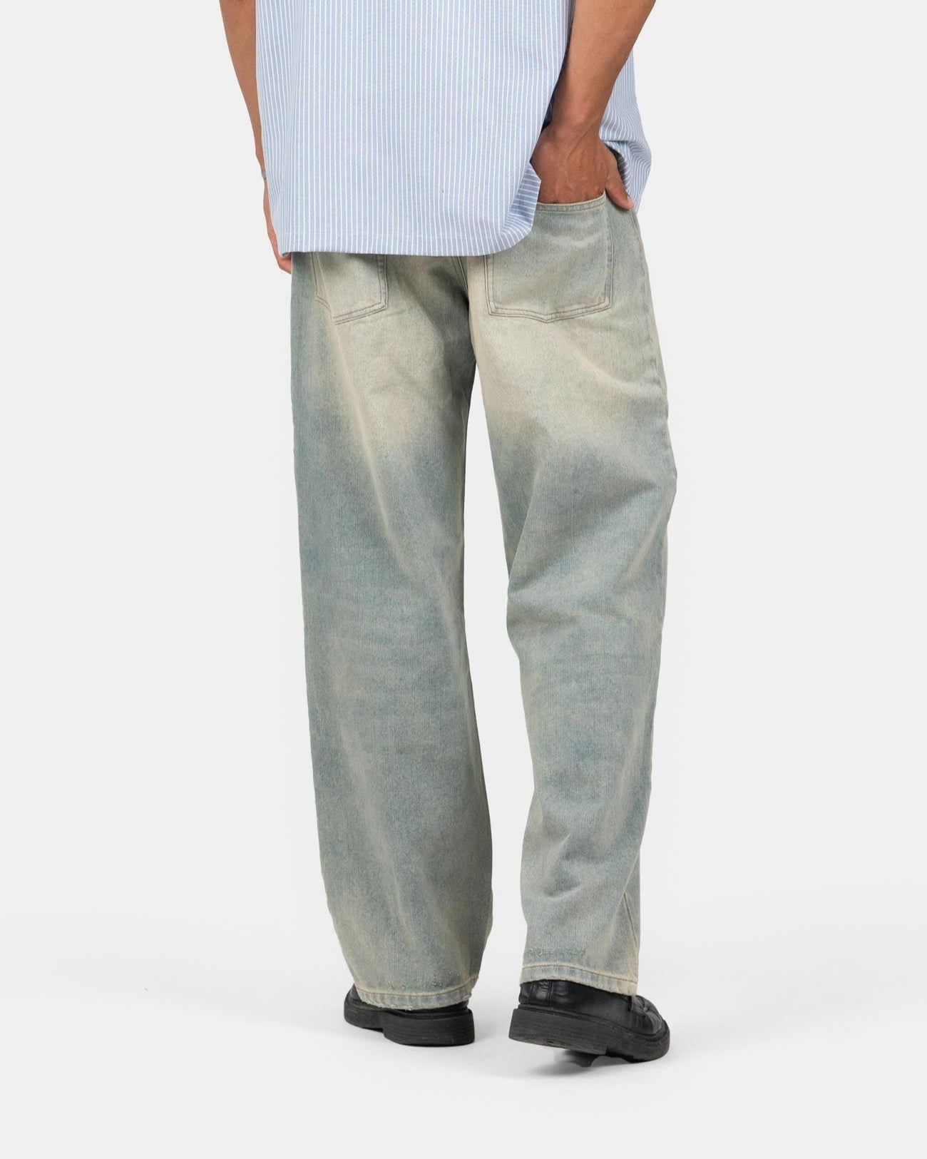 Baggy Denim Jeans Light Blue Vintage Wash | Skagen - clothing.dk