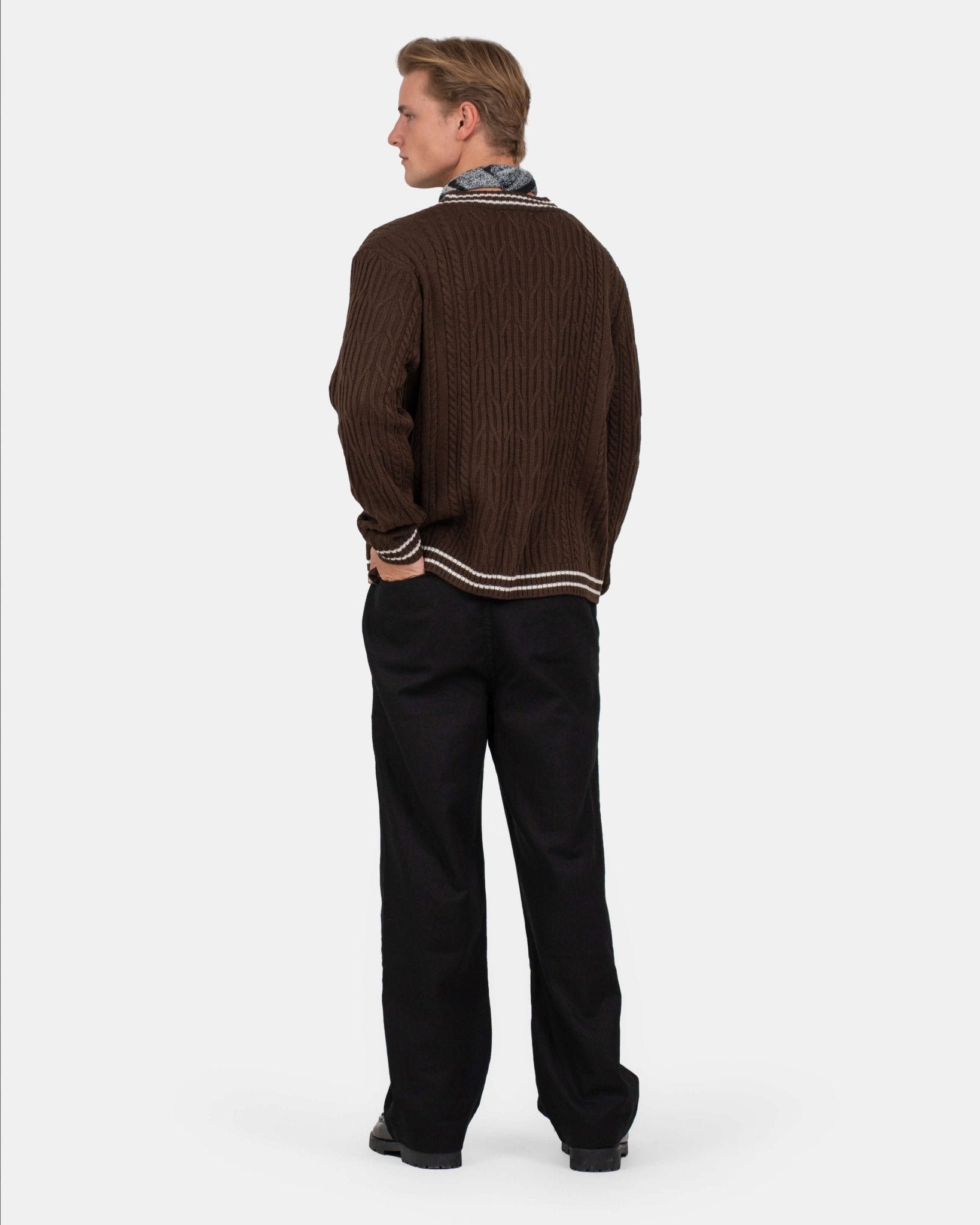 Baggy Hørbukser Sort | Skagen - clothing.dk